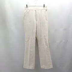 ◇ ⊇ UNITED ARROWS ユナイテッドアローズ ウエストゴム ストレートパンツ サイズM アイボリー レディース E  【1502180054396】のサムネイル