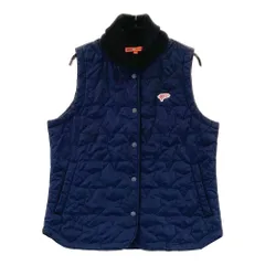 BEAMS - coco 中古 ビームスゴルフ BEAMSGOLF レディース ベスト M ネイビー×イエロー系 クルーネックニット  チェック BEAMS - coco 中古 ビームスゴルフ BEAMSGOLF レディース ベスト
