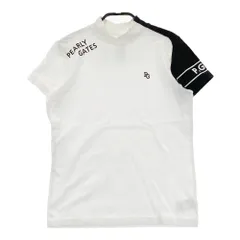 サイズ：0 PEARLY GATES パーリーゲイツ 2023年 半袖ハイネックTシャツ  ホワイト系 [240101353920]# ゴルフウェア レディース ストスト
