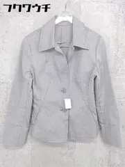 ◇ ◎ STRAWBERRY-FIELDS ストロベリーフィールズ 2B シングル 長袖 テーラードジャケット グレー系 レディース 【中古】 【1002802266034】のサムネイル
