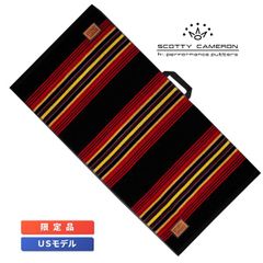 スコッティキャメロン ラウンドタオル ラスベガス モハーベ ストライプ ブラック/レッド イエロー 限定 Las Vegas Mojave Stripe Scotty Cameron キャメロン