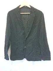 ◇ ⊇ nano universe ナノ ユニバース コーデュロイ 長袖 テーラード ジャケット サイズM ブラック系 メンズ E  【1507160015909】