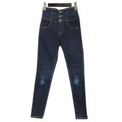 ヘザー Heather ISKO ハイウエスト スキニー デニム パンツ インディゴ S 250116E ■GY99