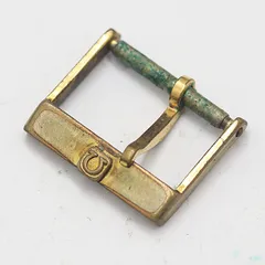 オメガ尾錠　ゴールド色16ミリ OMEGA 【OMEGA】オメガ 純正尾錠 バックル 16mm ゴールドカラー