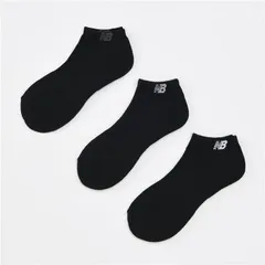 ニューバランス 靴下 3足組 メンズ レディース newbalance ショートレングス3Pソックス 23-29cm 無地 黒靴下 スポーツ ロゴソックス くつ下 男女兼用 ブラック/LAS35704-BK