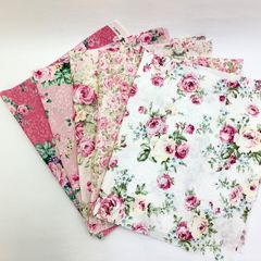 キルトゲイト　カットクロス　約30㎝×55㎝　5枚入り　ピンク