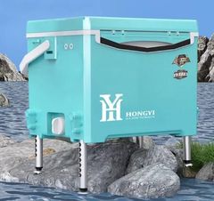 釣り用クーラーボックス 20L 大容量頑丈ボディ 保温保冷 ハンドル 釣り 防水  703