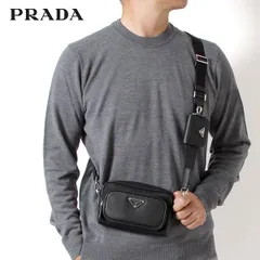 輸入並行品　PRADAショルダーバッグ PRADA/プラダ】ショルダーストラップ付 レザー ミニバッグ