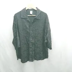 ◇ ⊂ Casper John キャスパージョン 総柄 半袖 シャツ サイズM ブラック系 メンズ E  【1501160039224】のサムネイル