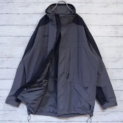 Columbia コロンビア 刺繍ロゴ メッシュライナー ダブルジップ ナイロンジャケット マウンテンパーカー Double Whammy メンズ  MEN'S L チャコールグレー ブラック 黒 black 20202583