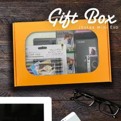 【ギフト チェキB】富士フィルム（フジフィルム）ハイブリッドインスタントカメラ　チェキEvo C ブラック instax mini Evo C BK カメラケース付き ギフトBOXセット