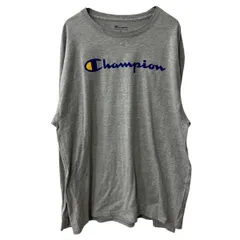 Champion 長袖 ロゴTシャツ XL グレー チャンピオン ロングTシャツ プリント カットソー トップス 古着卸 アメリカ仕入 a709-6374