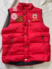 TOMMY HILFIGER トミーヒルフィガー　ダウンベスト　レッド　S