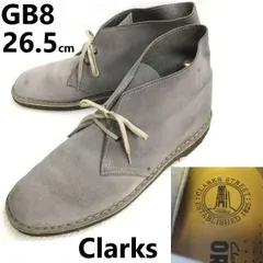 Clarks/クラークス★スエードレザー/デザートブーツ【GB8/26.5cm/gray/グレー】クレープソール/チャッカブーツ/Shoes/boots◆bZ-189<sale>