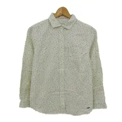 クロコダイル 長袖シャツ コットン100% 花柄 ブランド トップス レディース Mサイズ アイボリー×ピンク×紫 CROCODILE 【中古】のサムネイル