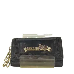 アナスイ ANNA SUI ロゴ プレート 4連 レザー キーケース レディース 表記無 のサムネイル