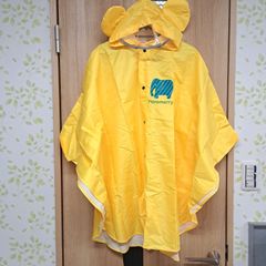 SK24　moremerry レインポンチョ　レインコート　カッパ　サイズXXL　イエロー