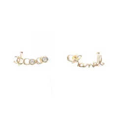 シャネル CHANEL ピアス ココマーク ロゴ GP（ゴールドメッキ） ピアス レディース Used A