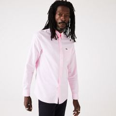 ラコステ LACOSTE オックスフォードボタンダウンシャツ カジュアルシャツ オシャレシャツ 通勤 通学 メンズ MENS OXFORD BUTTON DOWN SHIRT CH8436L-ADY PINK