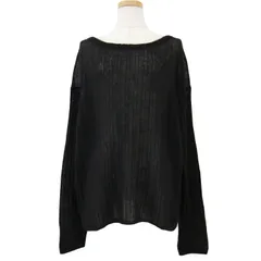 【別倉庫からの配送】 美品 Plage FREE 黒 ブラック プルオーバー ニット プラージュ ニット+セーター