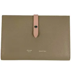 え*ん様 セリーヌ　ラージストラップウォレット　オリーブ　グリーン　二つ折財布 セリーヌ ラージストラップウォレット オリーブ グリーン 二つ折財布