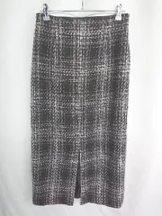 ◇ Θ NATURAL BEAUTY BASIC コットン素材　マキシ タイト スカート サイズM ブラック レディース E  【1410100007530】