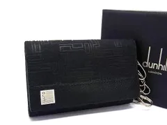 ■極美品■ dunhill ダンヒル ディーエイト PVC 6連 キーケース 鍵入れ メンズ ブラック系 BN5824