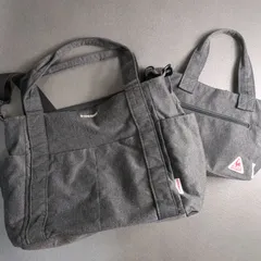 ie coq sportif ルコックスポルティフ 2way  トートバッグ　ショルダーバッグ　2個セット　グレー