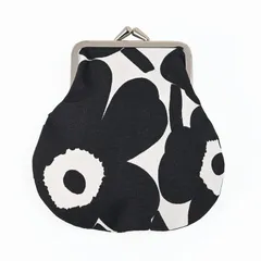 新品 マリメッコ marimekko 小物入れ ポーチ がま口 ミニ ウニッコ ピエ二 ブラック 91495 091495 190 北欧雑貨 北欧デザイン 【ネコポス】