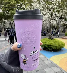 新品未使用　値下げ！スヌーピースタバコラボタンブラー　ピンク Starbucks Coffee - スタバ スヌーピーコラボ ステンレス