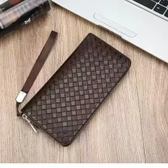 長財布 革 レザー 大容量 収納力 ラウンドファスナー メンズ 紳士