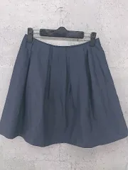 ◇ green label relaxing UNITED ARROWS サイドジップ ミニ スカート サイズ36 ネイビー レディース 【中古】 【1002800973125】