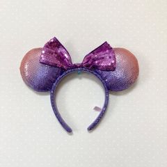 ディズニー カチューシャ ☆紫 ピンクペア