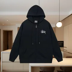 2024年最新】stussy パーカー 黒の人気アイテム - メルカリ