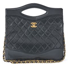 CHANEL シャネル マトラッセ　2way　チェーンショルダー ラムスキン　黒（ゴールド金具） トートバッグ レディーストートバッグ レディースバッグ ハイブランド【中古】【送料無料】