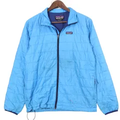 00年代 patagonia パタゴニア ナノパ ジャケット アウトドア ブルー (ユース XXL) 中古 古着 A1046
