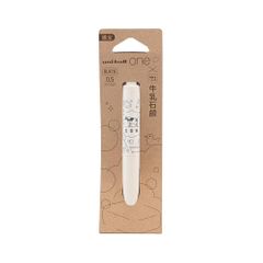 エリア限定 牛乳石鹸×三菱鉛筆 ユニボールワンP ボールペン ブラック0.5mm【ミルク】 3028