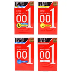 [4種類から選べる]OKAMOTO オカモトコンドームズ ゼロワン 0.01ミリ Lサイズ たっぷりゼリー 3コ入 ポリウレタン  岡本 避妊具[定形内郵便]のサムネイル