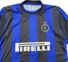 インテル ☆ プラクティスシャツ ユニフォーム Tシャツ ゲームシャツ 青 黒 フリーサイズ 人気 サッカー トレーニング ファッション■I294