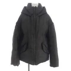 リエンダ rienda 美品 シースルーダウンJK ジャケット オーガンジー フード S 黒 ブラック 110EA630-0340 /UOのサムネイル