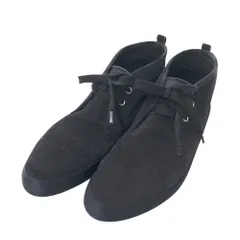 PRADA SPORT プラダ スポーツ 4T2056 ミドルカットスニーカー スエード  ネイビー系 8 1/2 メンズ [240101404862]