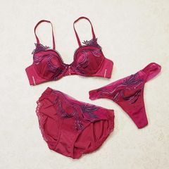 【リクエスト品】トリンプ　セサ　Triumph　c’et ca　C70　Mサイズ　ブラ＆ショーツ　ブラジャー　ショーツ　ソング　Tバック　花柄　刺繍　メール便発送
