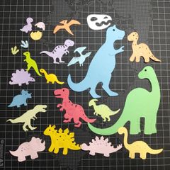 ７４４　恐竜　メッセージカード　アルバムクラフト　クラフトパンチ　ダイカット 744 恐竜 メッセージカード アルバムクラフト クラフトパンチ