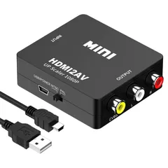 【新着商品】RCA to 変換コンバーター HDMI to AV変換アダプタ 1080P対応 HDMI PAL/NTSC切り替え アナログ変換 音声出力 USB給電ケーブル付きXbox/PC/DVD/PS3/PS4/PS5PC/BDプレーヤー/switchなど