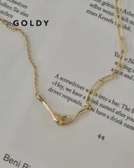 GOLDY ゴールディ フック モチーフ ミックス チェーン ネックレス 3250604
