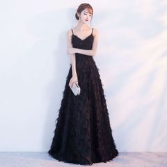 ☆ 블랙 ☆ L 사이즈 ☆ 컬러 드레스 웨딩 드레스 웨딩 드레스 신부 캐미솔 소매 없음 웨딩 드레스 웨딩 드레스 컬러 드레스 신부 드레스 정장 드레스 원피스 원피스 소매 없음 롱 롱 길이