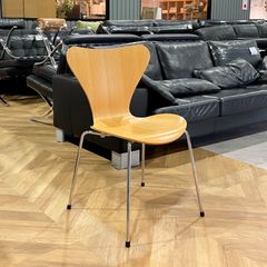 N-07028 FRITZ HANSEN フラッツハンセン SERIES 7 セブンチェア ナチュラルビーチ クロームレッグ 送料込み 全国配送