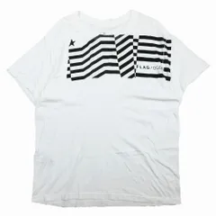 GOLDEN GOOSE ゴールデングースフラッグプリント Tシャツ カットソー 半袖 FLAG TEE イタリア製 トップス S 白 レディース 【中古】のサムネイル