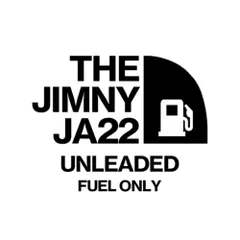 ブラック ） ジムニー 給油口 ステッカー 車 ja22 おしゃれ THE JIMNY JA22 カッティングステッカー 防水 シール 車用 じむにー jimny FUEL fuel フューエルリッド スズキ SUZUKI suzuki きりもじいちば