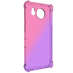 AQUOS sense7 plus ケース センス7プラス グラデーション耐衝撃 ソフト ケース 【Color】 ピンク・パープル
